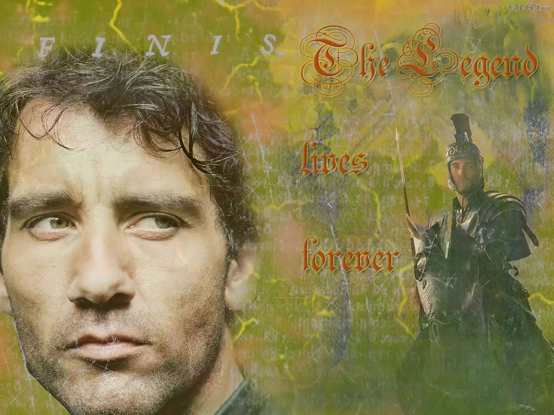 rycerz, twarz, Clive Owen, koń