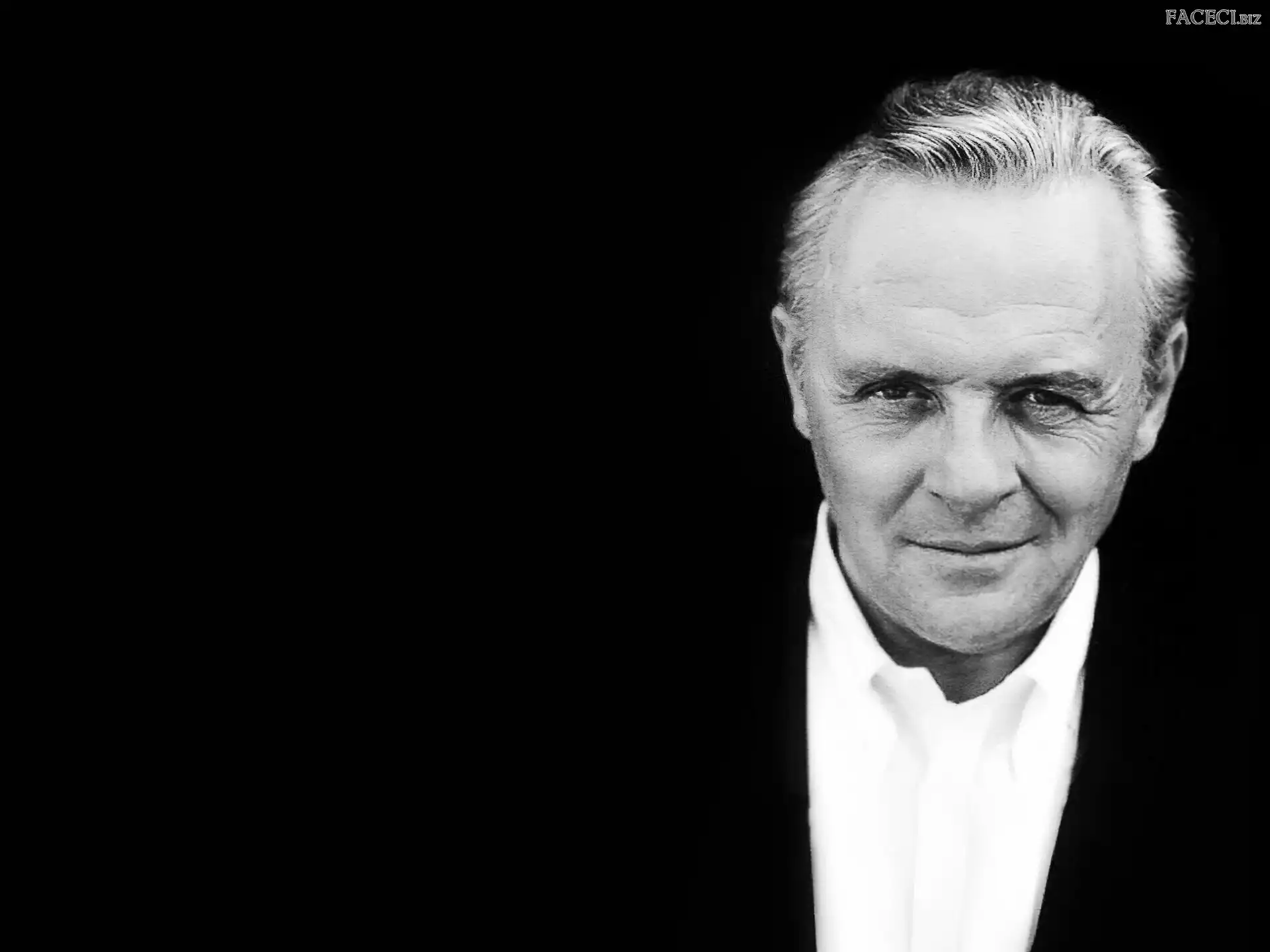 siwizna, Anthony Hopkins, twarz